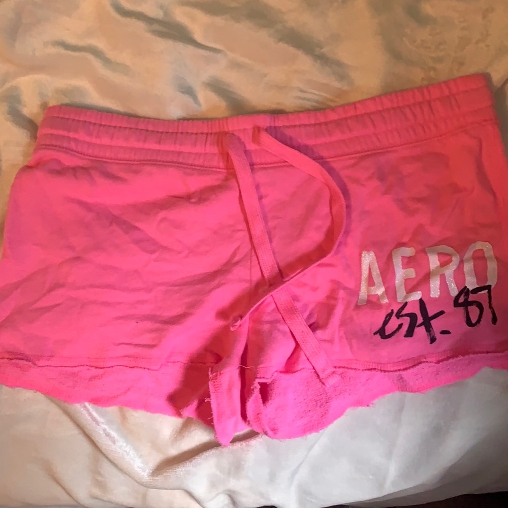 Aeropostale shorts. Size medium in hot pink